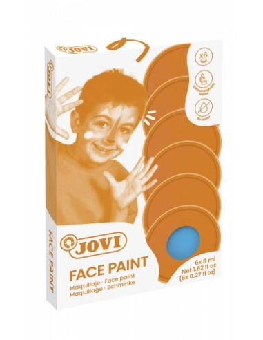 Jovi Estuche de 6 Botes Maquillaje Crema - Hipoalergenico - Base Grasa - Facil Aplicacion - Gran Cobertura - sin Parabenos -