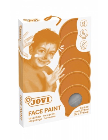 Jovi Estuche de 6 Botes Maquillaje Crema - Hipoalergenico - Base Grasa - Facil Aplicacion - Gran Cobertura - Colores