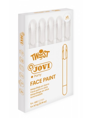 Jovi Twist Stick de Pintura de Cara - Hipoalergenico - Base Agua - Facil Aplicacion - Gran Cobertura - Secado Rapido - Facil
