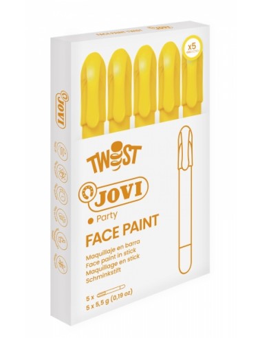 Jovi Twist Stick de Pintura de Cara - Hipoalergenico - Base Agua - Facil Aplicacion - Gran Cobertura - Seca Rapido - Facil de