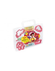Jovi Modelling Case Pack de 10 Pastillas de Plastilina 15 Gr-6 Moldes-3 Modeladores. 100-Vegetal - No Se Seca - sin