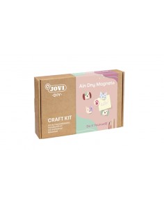 Jovi Diy Kit de Manualidades para Hacer Imanes con Pasta Endurecible Air Dry - Instrucciones Paso a Paso - Enlace a Video