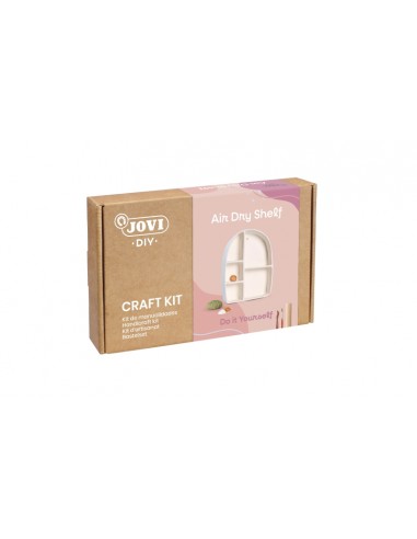 Jovi Diy Kit de Manualidades para Hacer Un Estante con Pasta Endurecible Air Dry - 500g de Airdry - Herramientas de Modelaje