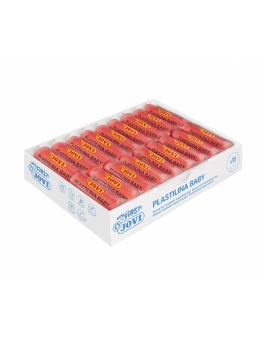 Jovi Baby Caja de 18 Pastillas de Plastilina- Pasta Modelar Super Blanda - Estimula Creatividad y Sensibilidad Tactil -