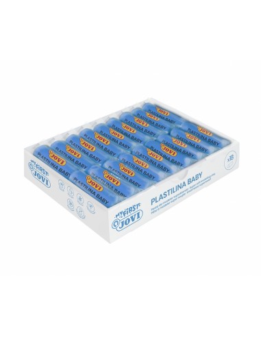 Jovi Baby Caja de 18 Pastillas de Plastilina - Pasta Modelar Super Blanda - Estimula Creatividad y Sensibilidad Tactil -