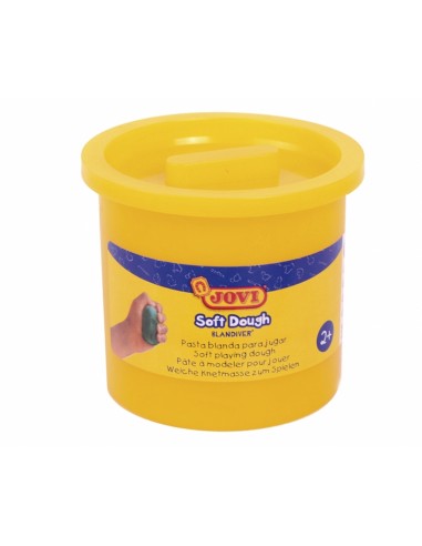 Jovi Soft Dough Blandiver Estuche de 5 Botes 110gr - Amarillo. Blanda - Flexible - Facil de Amasar - Ideal para Modelaje -
