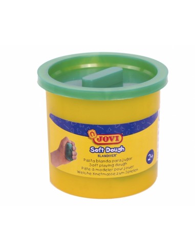 Jovi Soft Dough Blandiver Estuche de 5 Botes 110gr - Verde - Blanda y Flexible - Facil de Amasar y Moldear - Ideal para