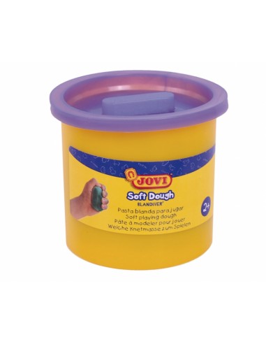 Jovi Soft Dough Blandiver Estuche de 5 Botes 110gr - Violeta - Blanda y Flexible - Facil de Amasar y Moldear - Ideal para