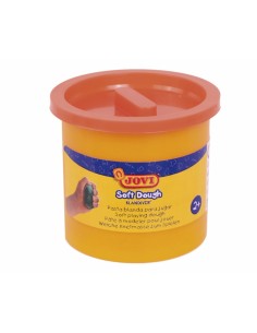 Jovi Soft Dough Blandiver Estuche de 5 Botes 110gr - Naranja - Blanda y Flexible - Facil de Amasar y Moldear - Ideal para