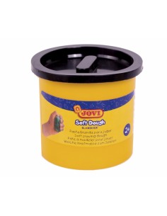 Jovi Soft Dough Blandiver Estuche de 5 Botes 110gr - Negro - Blanda y Flexible - Facil de Amasar y Moldear - Ideal para