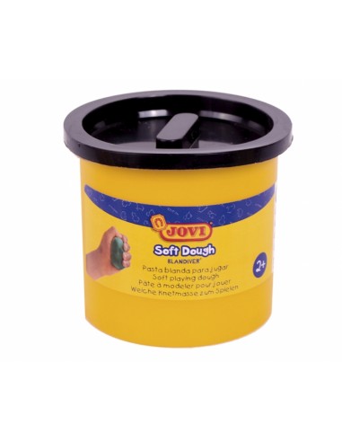 Jovi Soft Dough Blandiver Estuche de 5 Botes 110gr - Negro - Blanda y Flexible - Facil de Amasar y Moldear - Ideal para