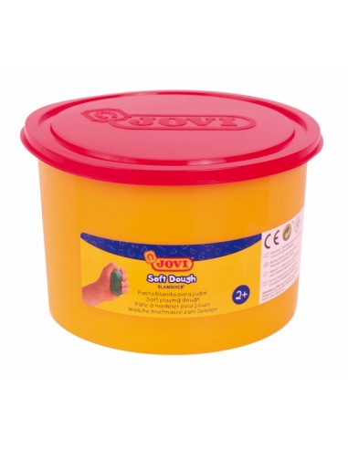 Jovi Soft Dough Blandiver Bote de 460gr - Rojo Pasta de Modelaje - Blanda y Flexible - Facil de Amasar y Moldear - Fomenta