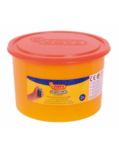Jovi Soft Dough Blandiver Bote de 460gr - Naranja Pasta de Modelaje - Blanda y Flexible - Facil de Amasar y Moldear - Fomenta