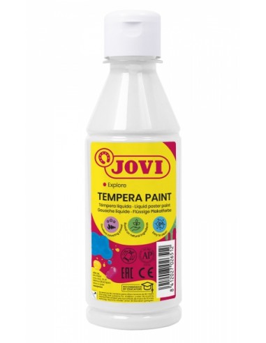 Jovi Tempera Paint Tempera Liquida - Base Agua - Lista para Usar - Alto Poder Cubriente - Secado Rapido - Excelente