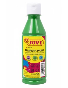 Jovi Tempera Paint Tempera Liquida - Base Agua - Lista para Usar - Alto Poder Cubriente - Secado Rapido - Excelente Fluidez -