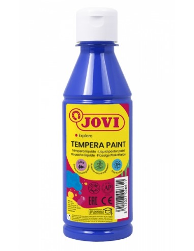 Jovi Tempera Paint Tempera Liquida - Base Agua - Lista para Usar - Alto Poder Cubriente - Secado Rapido - Excelente