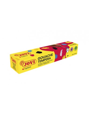 Jovi Gouache Estuche de 5 Botes de Tempera Escolar 35ml - Mezclables - para Papel-Cartulina-Madera-Tela-Pasta de Modelar
