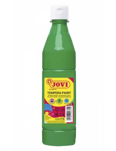 Jovi Tempera Paint Tempera Liquida - Base Agua - Lista para Usar - Alto Poder Cubriente - Secado Rapido - Excelente Fluidez -