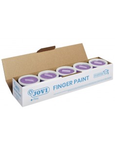 Jovi Bote de Pintura de Dedos - 125ml - Colores Mezclables - Textura Gelatinosa - Lavable - sin Gluten Ni Alergenos - No