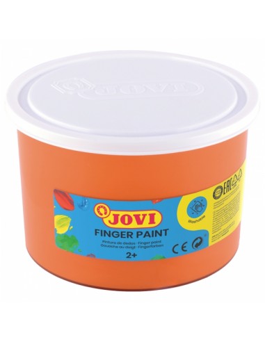 Jovi Finger Paint Bote de 500ml Pintura de Dedos - Ingredientes Naturales - Colores Mezclables - Textura Gelatinosa - Lavable