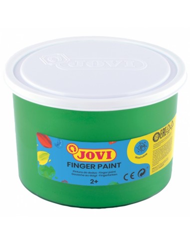 Jovi Finger Paint Bote de 500ml Pintura de Dedos - Ingredientes Naturales - Colores Mezclables - Textura Gelatinosa - Lavable
