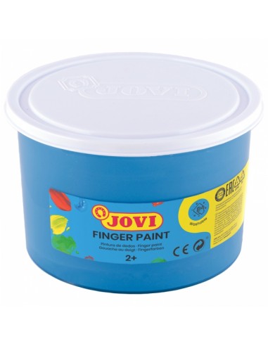 Jovi Finger Paint Bote de 500ml Pintura de Dedos - Ingredientes Naturales - Colores Mezclables - Textura Gelatinosa - Lavable