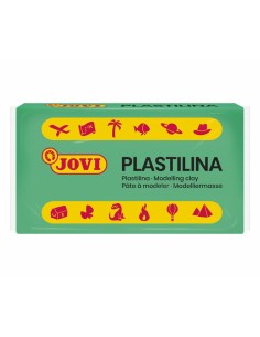 Jovi Caja de 30 Pastillas de Plastilina 50gr - Muy Moldeable - No Se Seca - sin Gluten - Inocua-- Color Verde