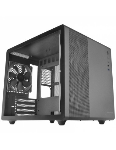 Mars Gaming MC-MPRO Caja Mini Tower Micro ATX-Mini-ITX - Lateral Cristal Templado - Tamaño HDD 2.5"-3.5" - USB-A 3.2