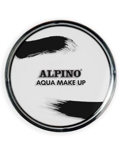 Alpino Aqua Make-up Polvera de Maquillaje Facial Acuarelable - Se Lava con Agua y Jabon - Color Blanco