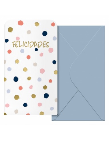 Dohe Copos Pack de 6 Tarjetas Billeteros de Felicitacion con Sobre - Tamaño 9x16cm - Papel Offset - Impresas a todo Color