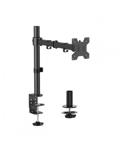 Aisens Soporte de Mesa Eco Giratorio e Inclinable para Monitor TV 10Kg (3 Pivotes - 1 Brazo) de 17-32" - Color Negro