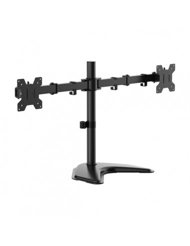 Aisens Soporte de Mesa con Peana Eco Giratorio e Inclinable para Monitor TV 10Kg (3 Pivotes - 2 Brazos) de 17-32" - Color