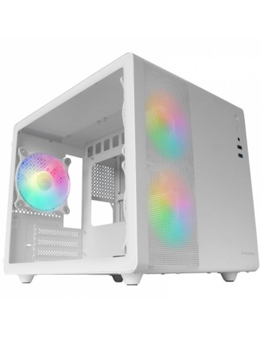 Mars Gaming MC-MPRO Caja Compacta Profesional - Doble Camara - Refrigeracion Triple - Cristal Templado - Panel de Malla -