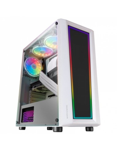Mars Gaming MC-ART Caja Personalizable - Paneles Dibujables - Iluminacion ARGB 12 Modos - Refrigeracion Avanzada - Compatible