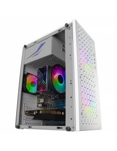 Mars Gaming MC-CORE Minitorre Gaming - Rejilla Metal-MESH - Ventana Lateral - 2 Ventiladores FRGB - Soporte