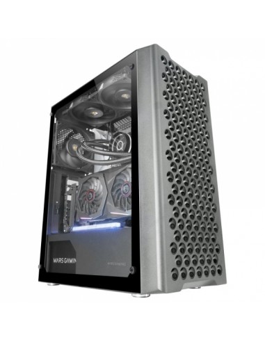 Mars Gaming MC-iPRO Caja Profesional - Cristal Templado - Flujo de Aire Superior - Compatible ATX - Gestion de Cableado -
