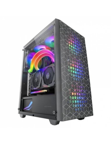 Mars Gaming MC-MAG Caja Gaming - Doble Rejilla Magnetica - Cristal Templado - 3 Ventiladores RGB - Soporte Refrigeracion