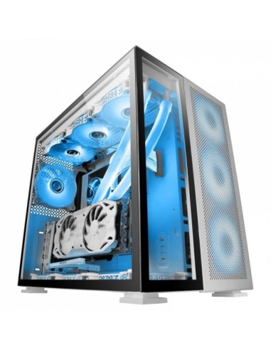 Mars Gaming MC-NOVA Caja Gaming - Aluminio Aeroespacial - Doble Cristal Templado - Soporte 12 Ventiladores - Estructura