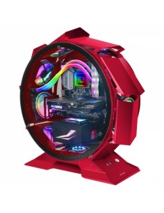 Mars Gaming MCORB Torre Circular Gaming Premium - Doble Cristal Templado - Refrigeracion Extrema para 9 Ventiladores -