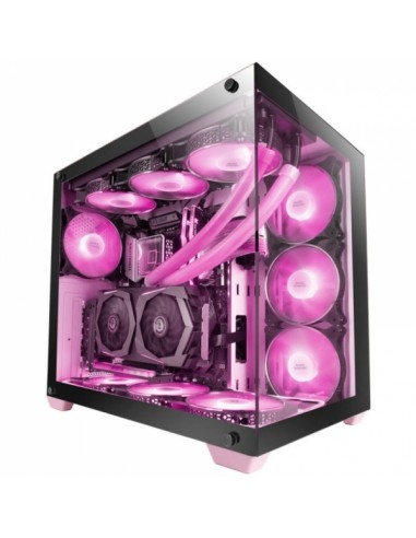 Mars Gaming MCV4 Torre Gaming Custom Premium - Cristal Templado Sin Marco - Estructura Modular Doble Camara - Soporte E-ATX -