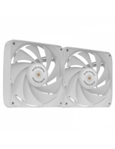 Mars Gaming MF-NCLX2 Kit de Ventiladores - Aspas Hibridas - Rodamientos FDB de Cobre - Pads Antivibracion - Conexion PWM -
