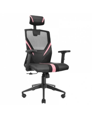 Mars Gaming MGC-ERGO Silla Gaming - Ergonomia Total - Soporte Lumbar y Cervical Ajustable - Reclinacion 90-160° - Base