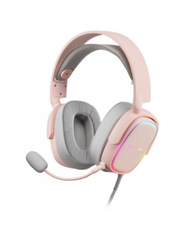 Mars Gaming MHAX Auriculares Gaming - Iluminacion RGB Flow - Drivers Hi-Fi 53mm - Microfono Extraible - Almohadillas AIR -