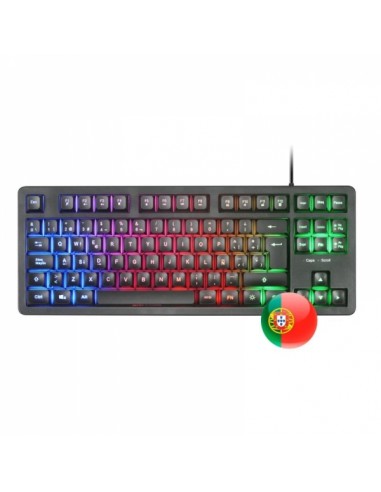 Mars Gaming MK023 Teclado Gaming - Tecnologia H-Mech RED - Iluminacion FRGB LED - Anti-Ghosting - Compatibilidad Universal -