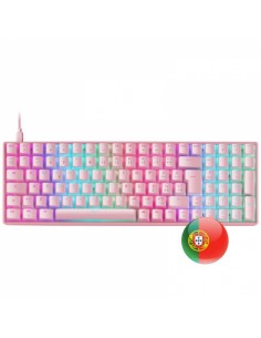 Mars Gaming MKULTRA Teclado Gaming Premium - 96-Compacto - Teclas PBT Pudding - Iluminacion RGB Chroma - Switches Antipolvo
