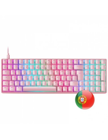 Mars Gaming MKULTRA Teclado Gaming Premium - 96-Compacto - Teclas PBT Pudding - Iluminacion RGB Chroma - Switches Antipolvo