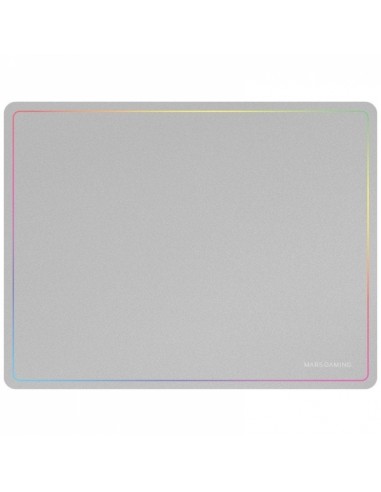 Mars Gaming Alfombrilla Gaming Nanotextil - Deslizamiento Suave - Efecto Rainbow - Base Antideslizante - Alta Durabilidad -