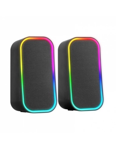 Mars Gaming MS-OM Altavoces - Sonido Envolvente 20W - Iluminacion RGB Controlable - Bluetooth 5.3 y AUX-IN - Compatibilidad