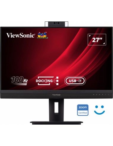 Viewsonic Monitor 27" VG2757V-2K QHD IPS - HDMI - DisplayPort - Monitor con Webcam - USB Type C (90W charging) - RJ45