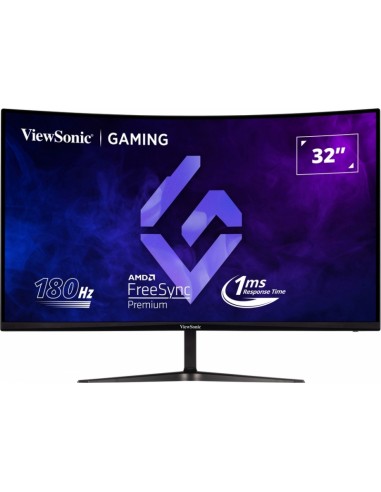 Viewsonic Monitor 32" VX3218C-2K QHD - 165hz - Respuesta 1ms - 1500R Curve Monitor - 16 9 - 250 nits - 2 HDMI - DisplayPort -